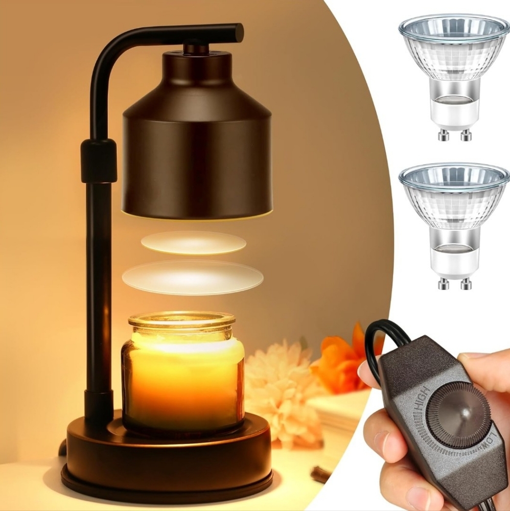 Dimmable electric candle warmer lamp
